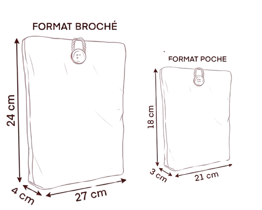Pochette pour livre personnalisable